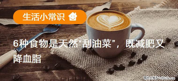 【生活小常识】6种食物是天然“刮油菜”,既减肥又降血脂 - 九江生活资讯 - 九江28生活网 jj.28life.com